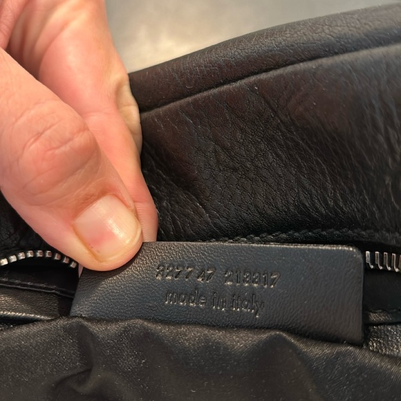 YSL Black Leather Buckle Handbag with Top Zipper - Picture 8 of 16